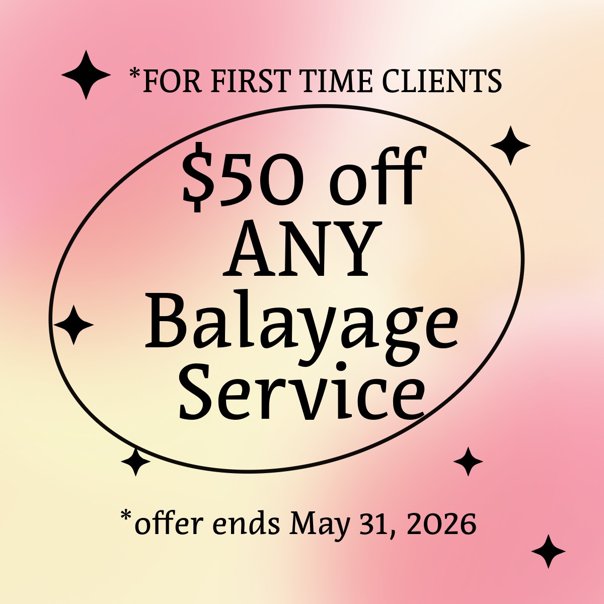 $50 off any balyage service
